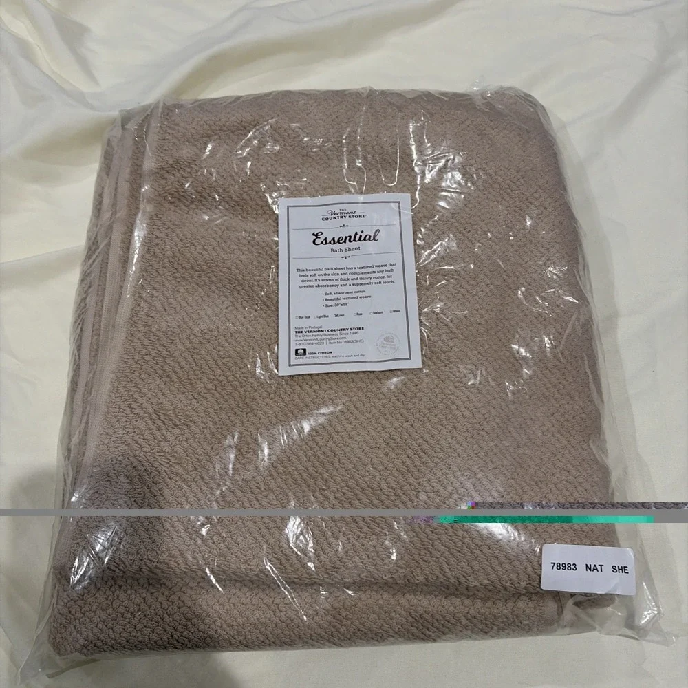 the vermont country store essential bath sheet Towel Made in Portugal